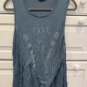 Women's Blue Sleeveless Top